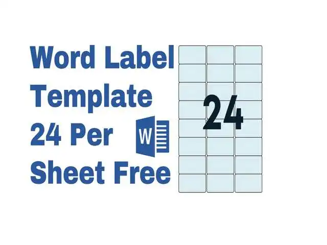 word label template 24 per sheet featured