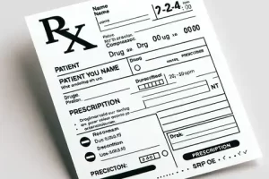 printable free prescription label template on a white background, designed for a paper format