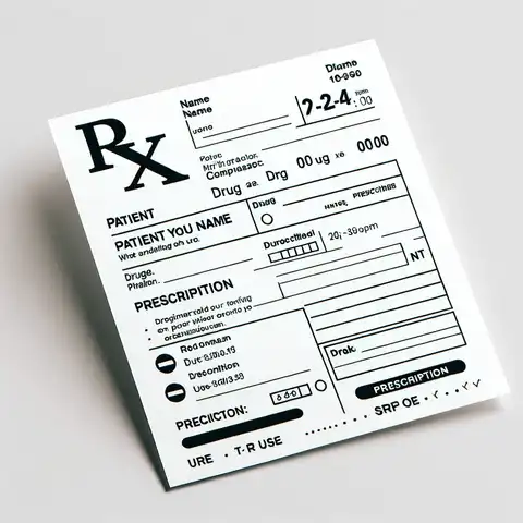 printable free prescription label template on a white background, designed for a paper format
