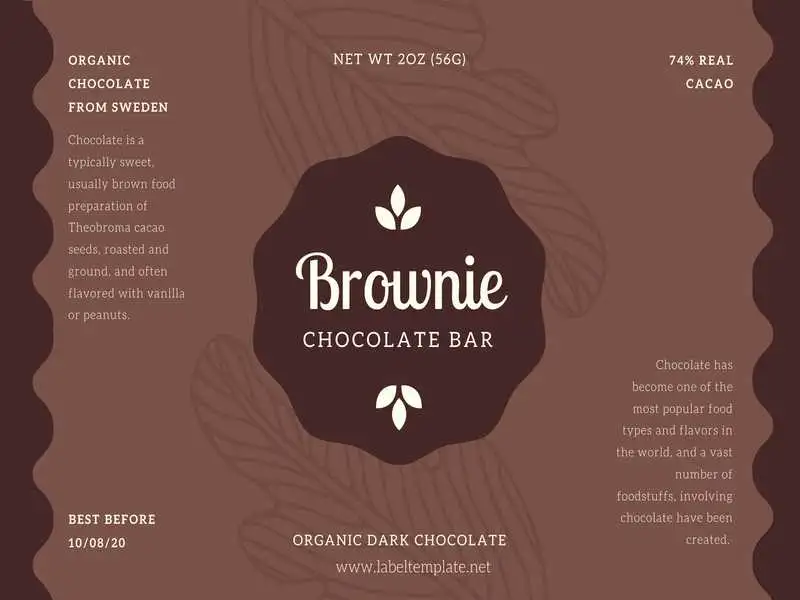 Food Label Template 01