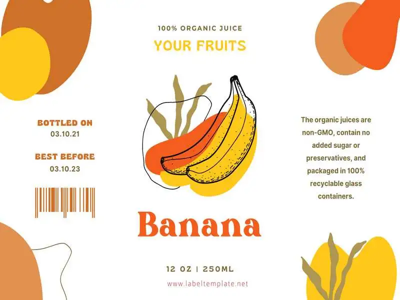 Food Label Template 09
