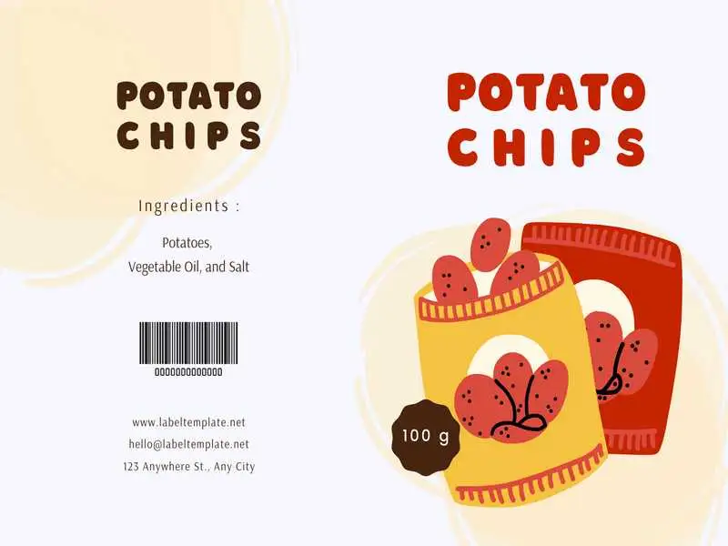 Food Label Template 10