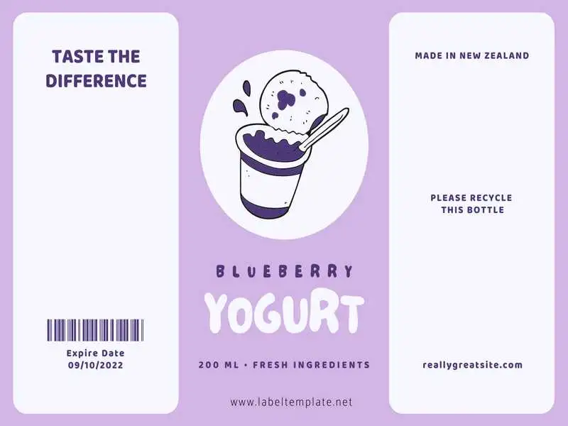 Food Label Template 14