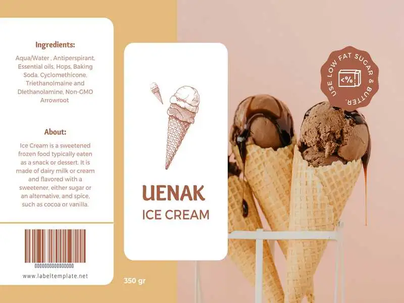 Food Label Template 16