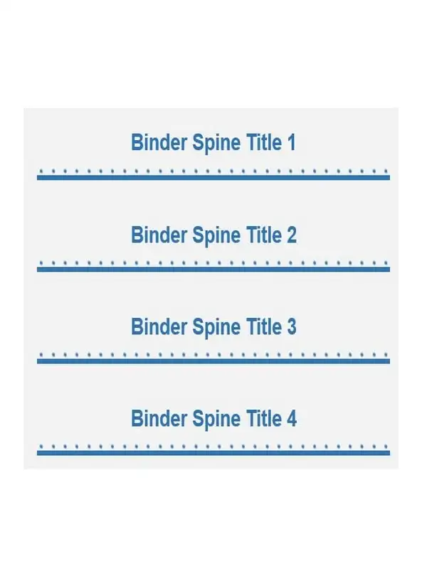 binder spine label template 03