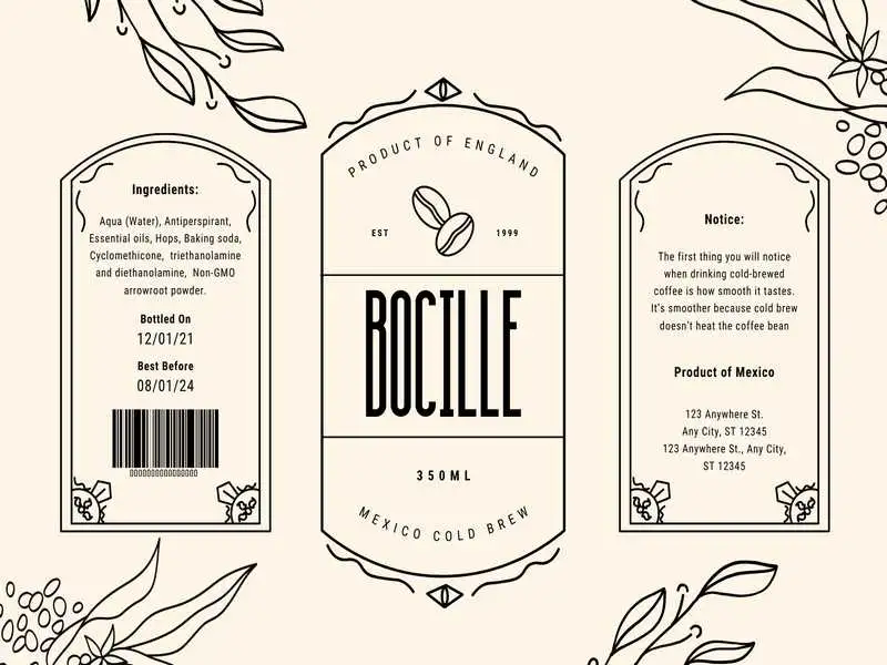 business label template 11