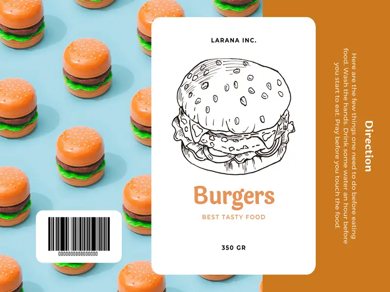 food label design template 02