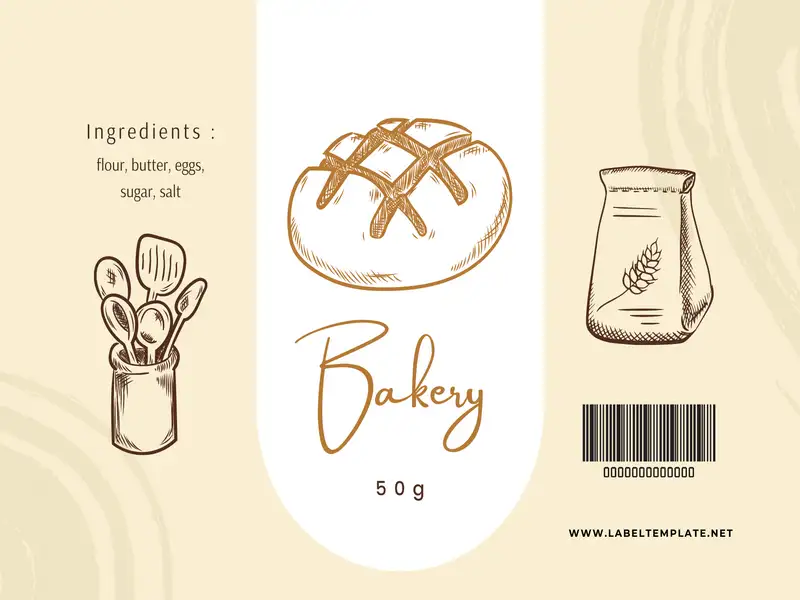 food label design template 09