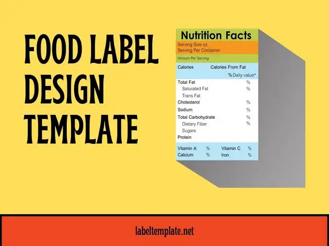 food label design template featured