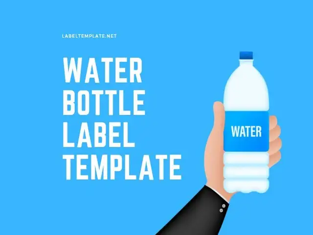 water bottle label template featured