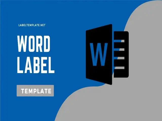 word label template featured