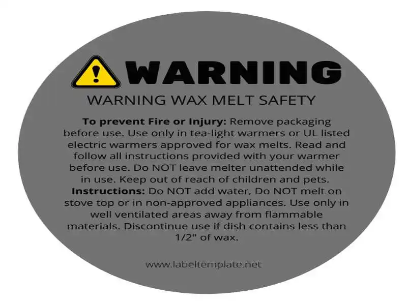 Warning Labels for Wax Melts 02