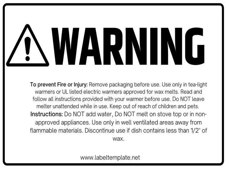 Warning Labels for Wax Melts 05