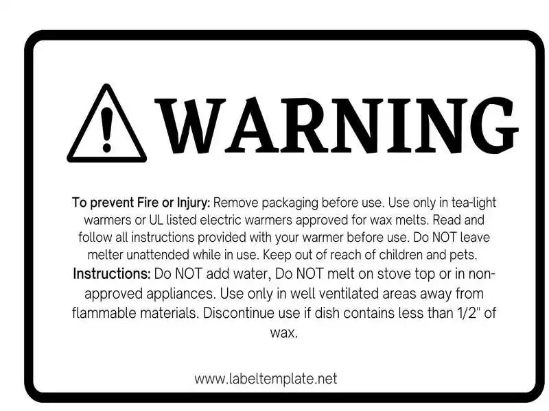 Warning Labels for Wax Melts 06