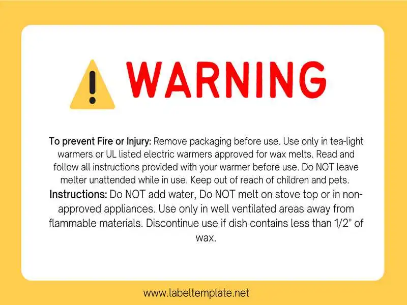 Warning Labels for Wax Melts 07