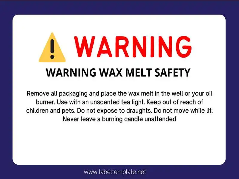 Warning Labels for Wax Melts 08