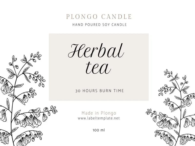 candle label template 08