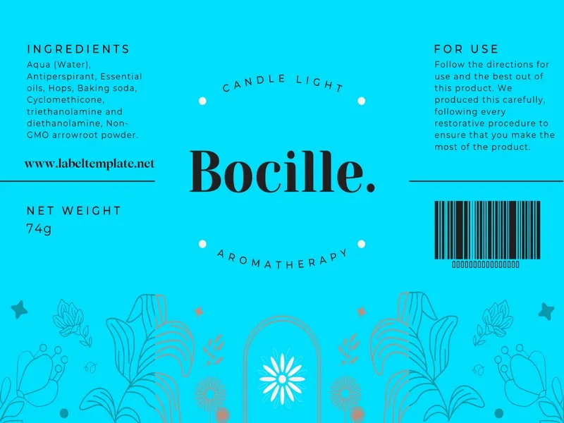 candle label template 11