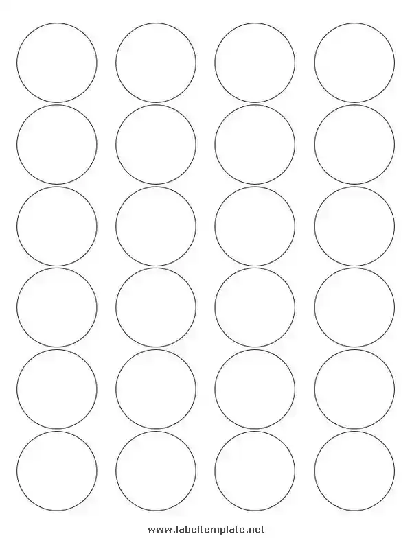 round label template 07