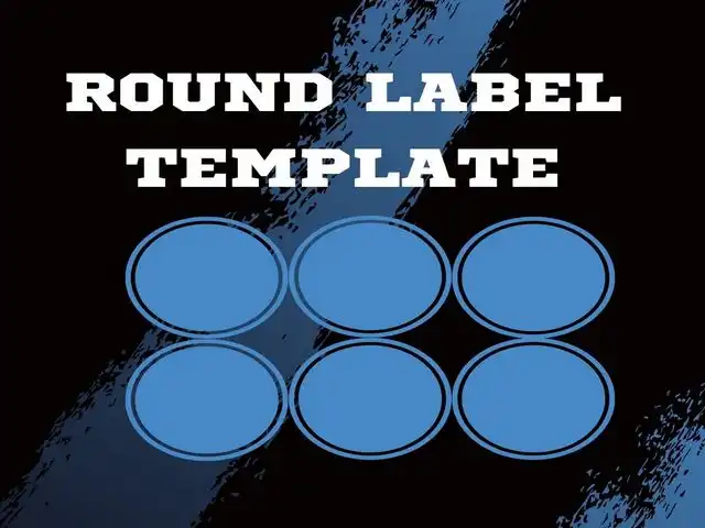 round label template featured