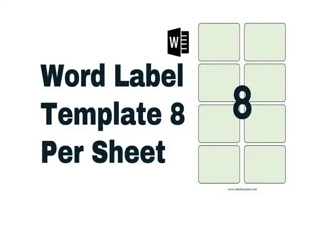 word label template 8 per sheet featured