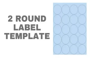 2 Round Label Template Featured
