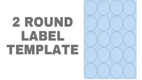 2 Round Label Template Featured