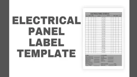 Electrical Panel Label Template Featured