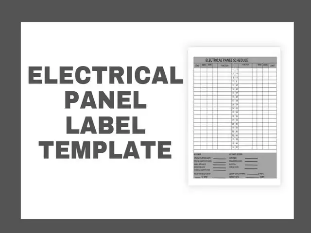 Electrical Panel Label Template Featured