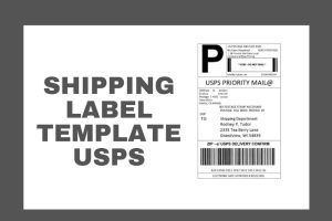 Shipping Label Template Usps Featured