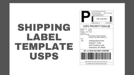 Shipping Label Template Usps Featured
