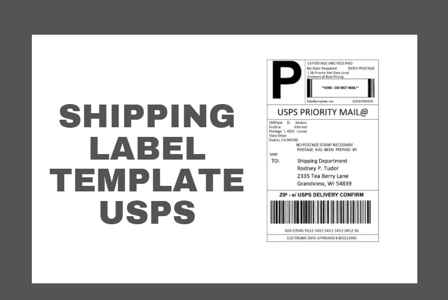 Shipping Label Template Usps Featured