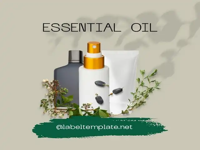 essential oil label template featured