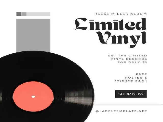 Vinyl Record Label Template