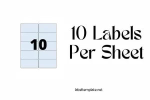 10 Labels Per Sheet Template Word Featured