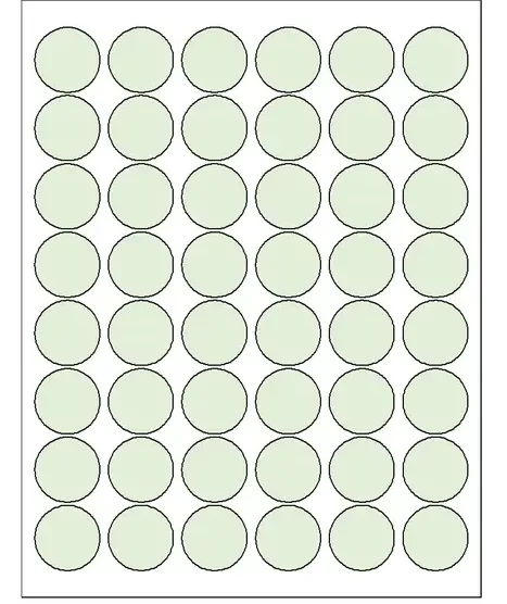 48 Labels Per Sheet Circle