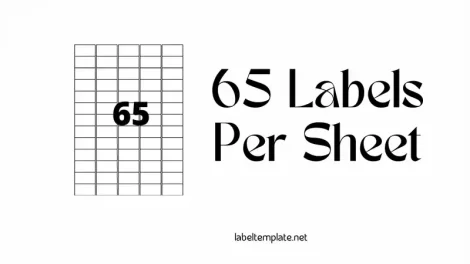 65 Labels Per Sheet Template Featured