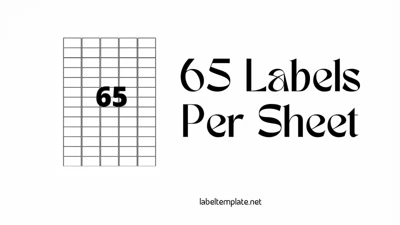 65 Labels Per Sheet Template Featured