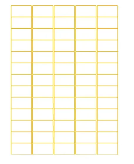 65 labels per sheet template yellow bold