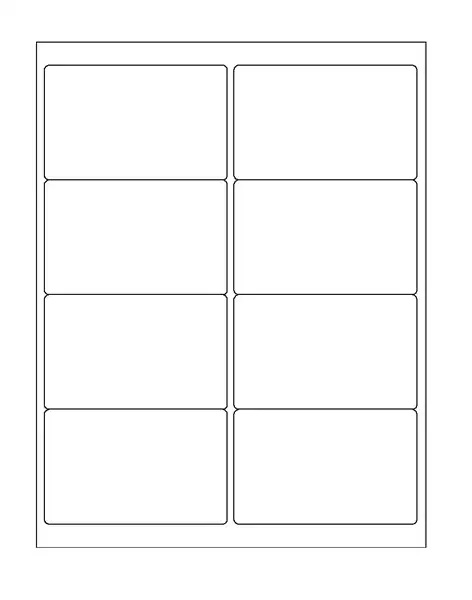 8 Labels Per Sheet Template