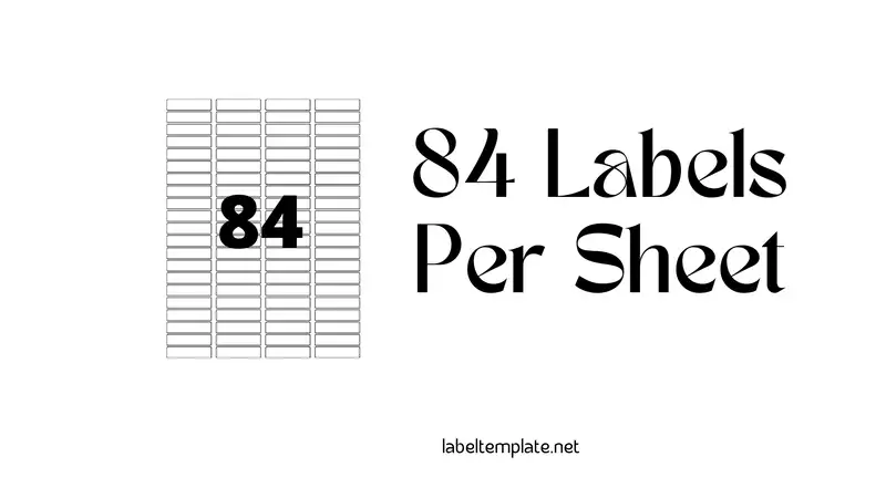 84 labels per sheet template featured
