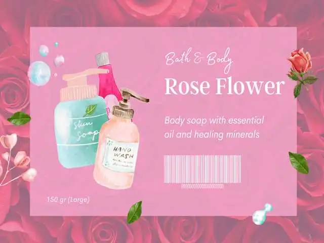 custom labels for bath and body products