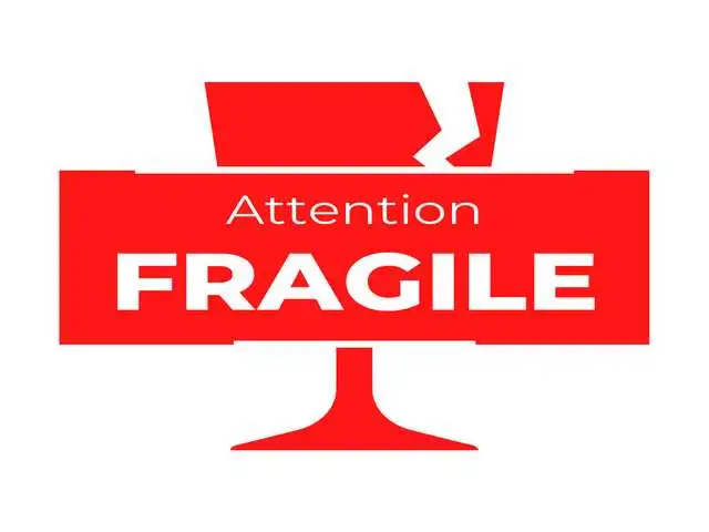 fragile label logo