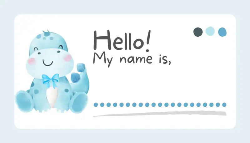 Hello My Name Is Label 15