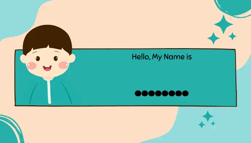 Hello My Name Is Label Sticker