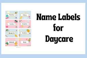 Name Labels for Daycare Featured