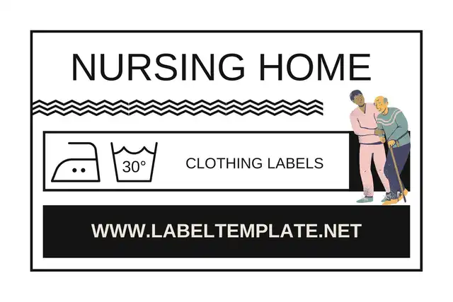 Nursing Home Clothing Labels