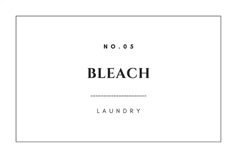 printable laundry labels bleach