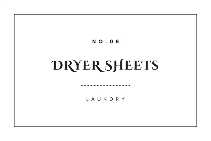 printable laundry labels dryer sheets