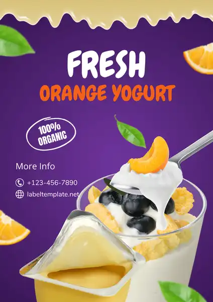 yogurt label design